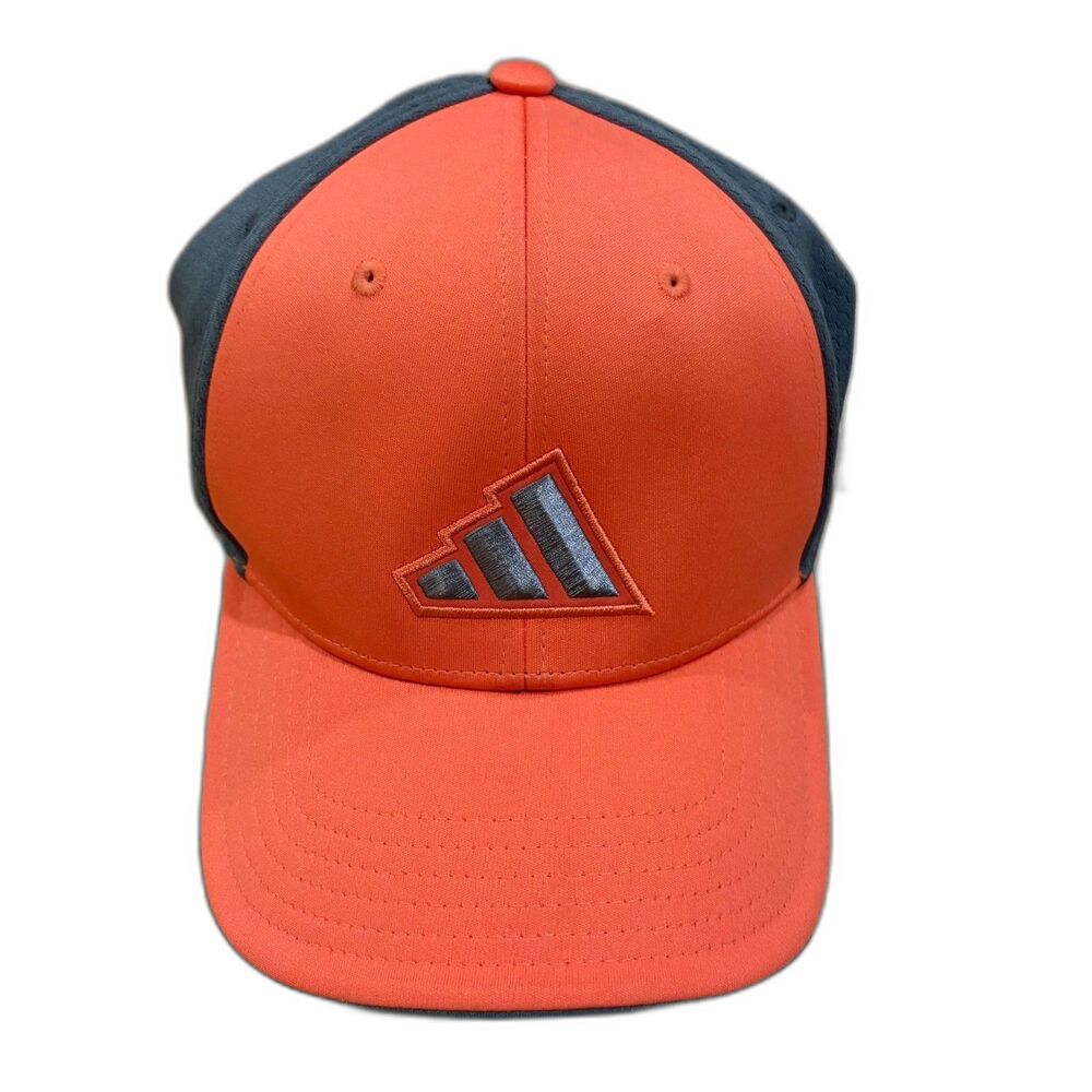 Adidas Fairway Collection Golf Hat AeroReady Stretch Fit L/XL Coral Gray Cap
